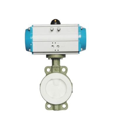 DN350 Pneumatic actuator operated butterfly valve 