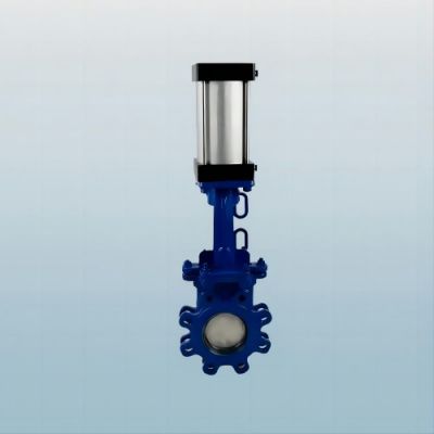 Carbon Steel Pneumatic Knife Edge Gate Valve 