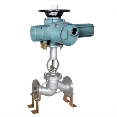 Cast Steel Flanged Electric Actuator Globe Valve For Water And Oil