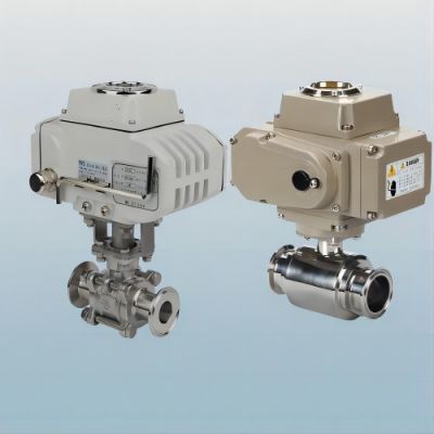Cf8 Cf8M SS304 Stainless Steel Electric Sanitary Ball Valve