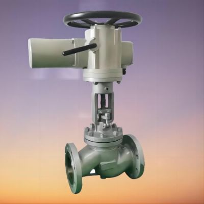 220V/380V Cast Iron On off Multi-turn Electric Actuated Globe Valve