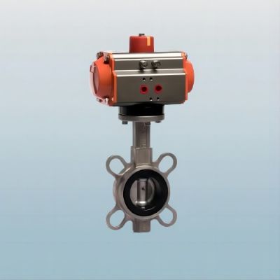 Low Price DN50 10 Inch Stainless Steel Pneumatic Butterfly Valve