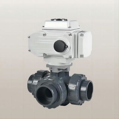 OEM High Temperature DN50-DN400 Three Ways Electric Ball Valve