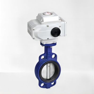2 Inch Seal Ring Cast Iron Soft Seat On Off Electric Butterfly Valve